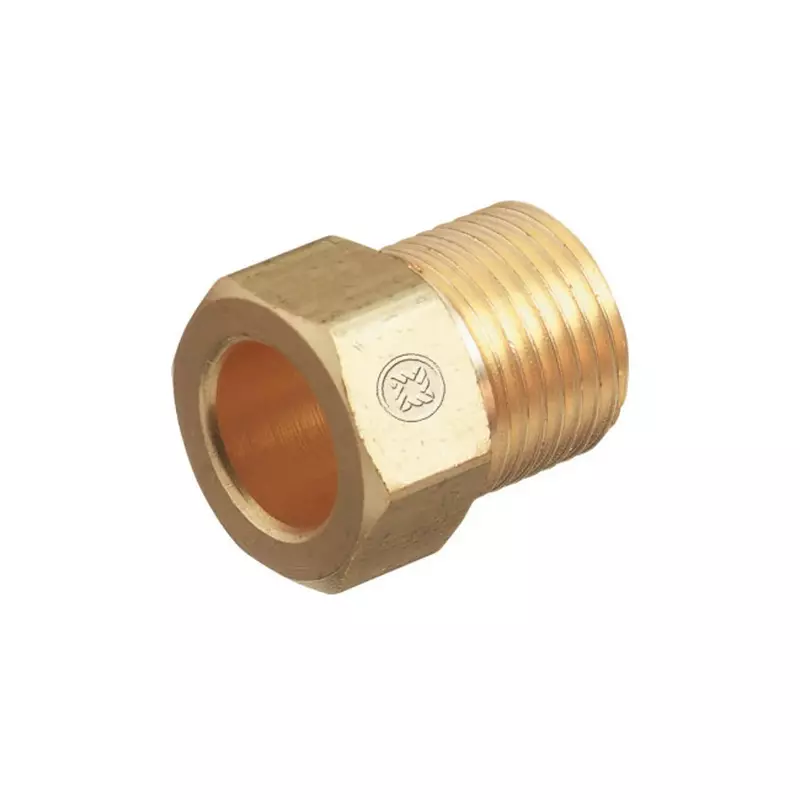 Western Enterprises AW-14 Inert Arc Nuts, Brass, Hex, B-Size, 5/8" - 18, Water, Male Connection, 0.5 Length, B-Size