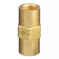 Western Enterprises AW-431 Inert Arc Hose Couplers, Brass, B-Size, LH to RH, Female/female Connection, 0.5 Length, B-Size