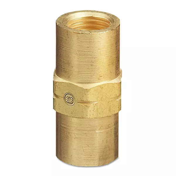 Western Enterprises AW-431 Inert Arc Hose Couplers, Brass, B-Size, LH to RH, Female/female Connection, 0.5 Length, B-Size