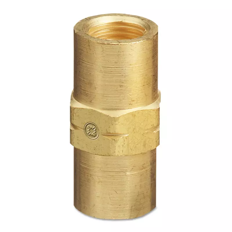 Western Enterprises AW-431 Inert Arc Hose Couplers, Brass, B-Size, LH to RH, Female/female Connection, 0.5 Length, B-Size