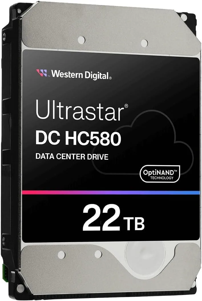 WD Ultrastar DC HC580 0F62785 22 TB Hard Drive - 3.5 Internal - SATA - Conventional Magnetic Recording [CMR] Method