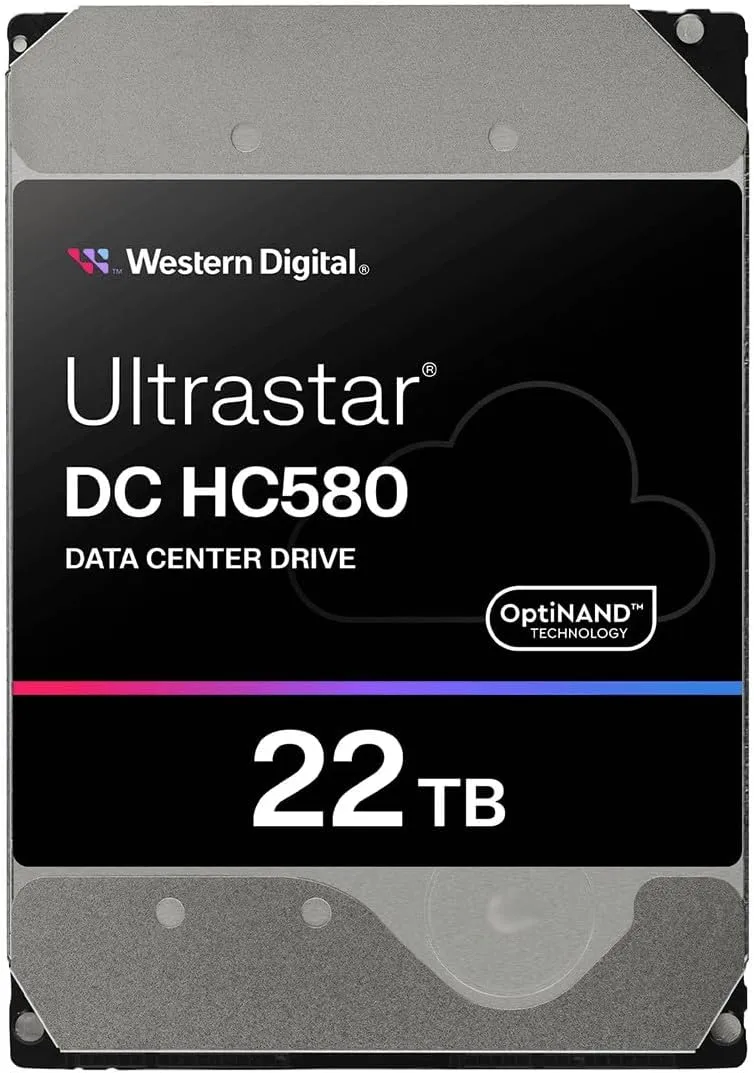 WD Ultrastar DC HC580 0F62785 22 TB Hard Drive - 3.5 Internal - SATA - Conventional Magnetic Recording [CMR] Method