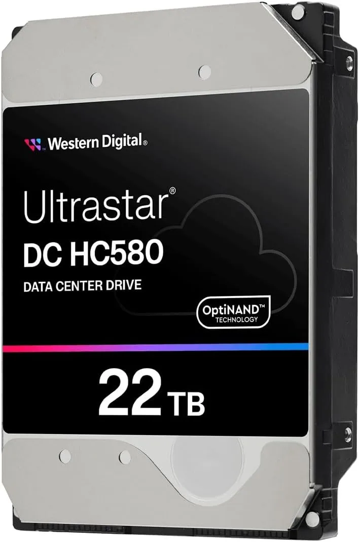 WD Ultrastar DC HC580 0F62785 22 TB Hard Drive - 3.5 Internal - SATA - Conventional Magnetic Recording [CMR] Method