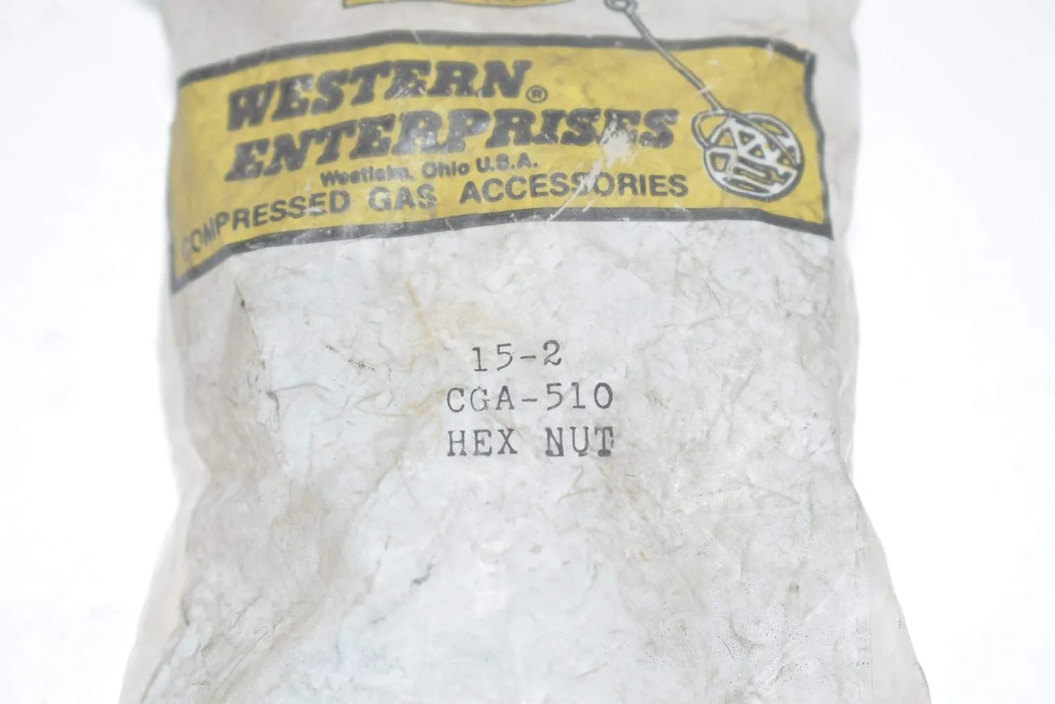 Western Enterprises 15-2 Regulator Inlet Nuts, Acetylene (POL), Brass, CGA-510