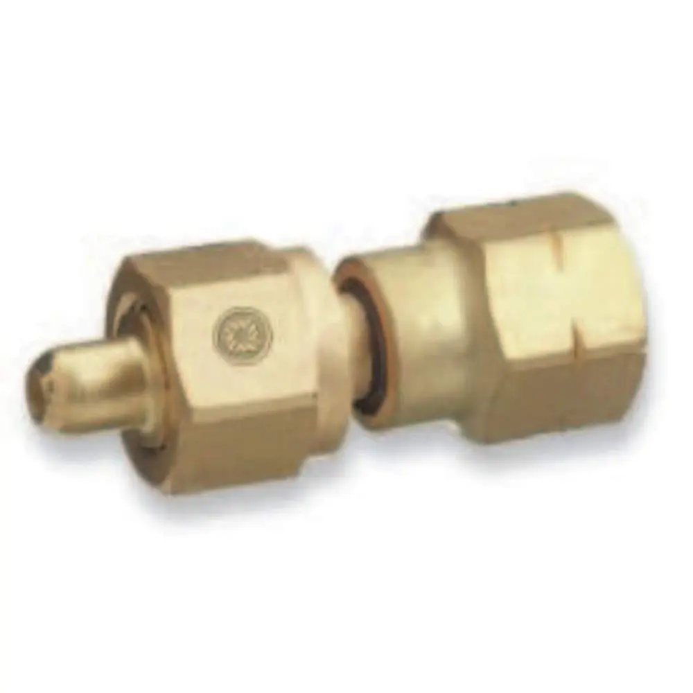 Western Enterprises 808 Brass Cylinder Adaptors, from CGA-350 Hydrogen to CGA-580 Nitrogen