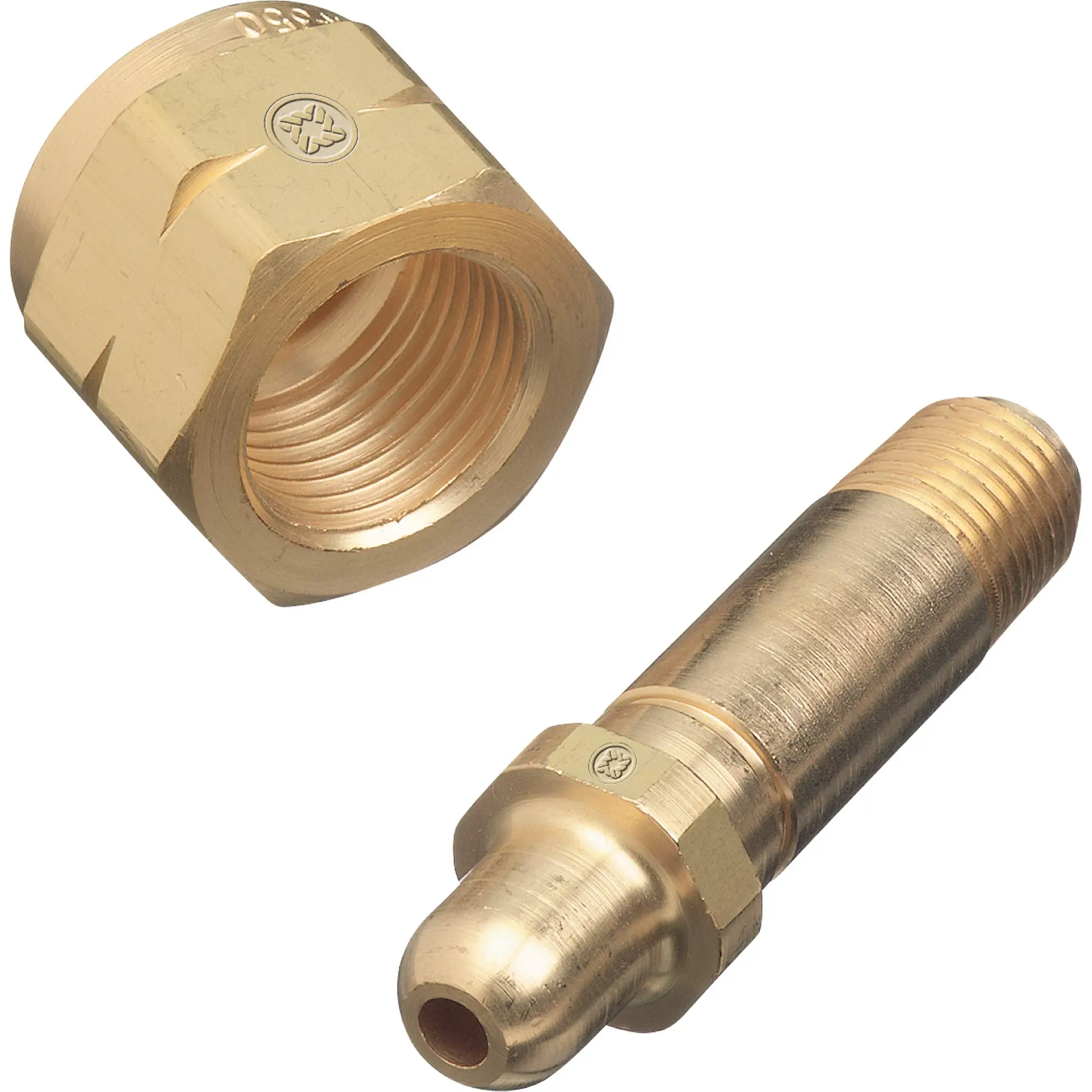 Western Enterprises#87, PKGD: CGA 350 Nipple 3" 1/4MPT