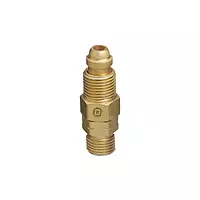Western Enterprises AW-403 Inert Arc Hose & Torch Adapters, Brass, Straight, RH to RH, Male/male Connection, 0.5 Length