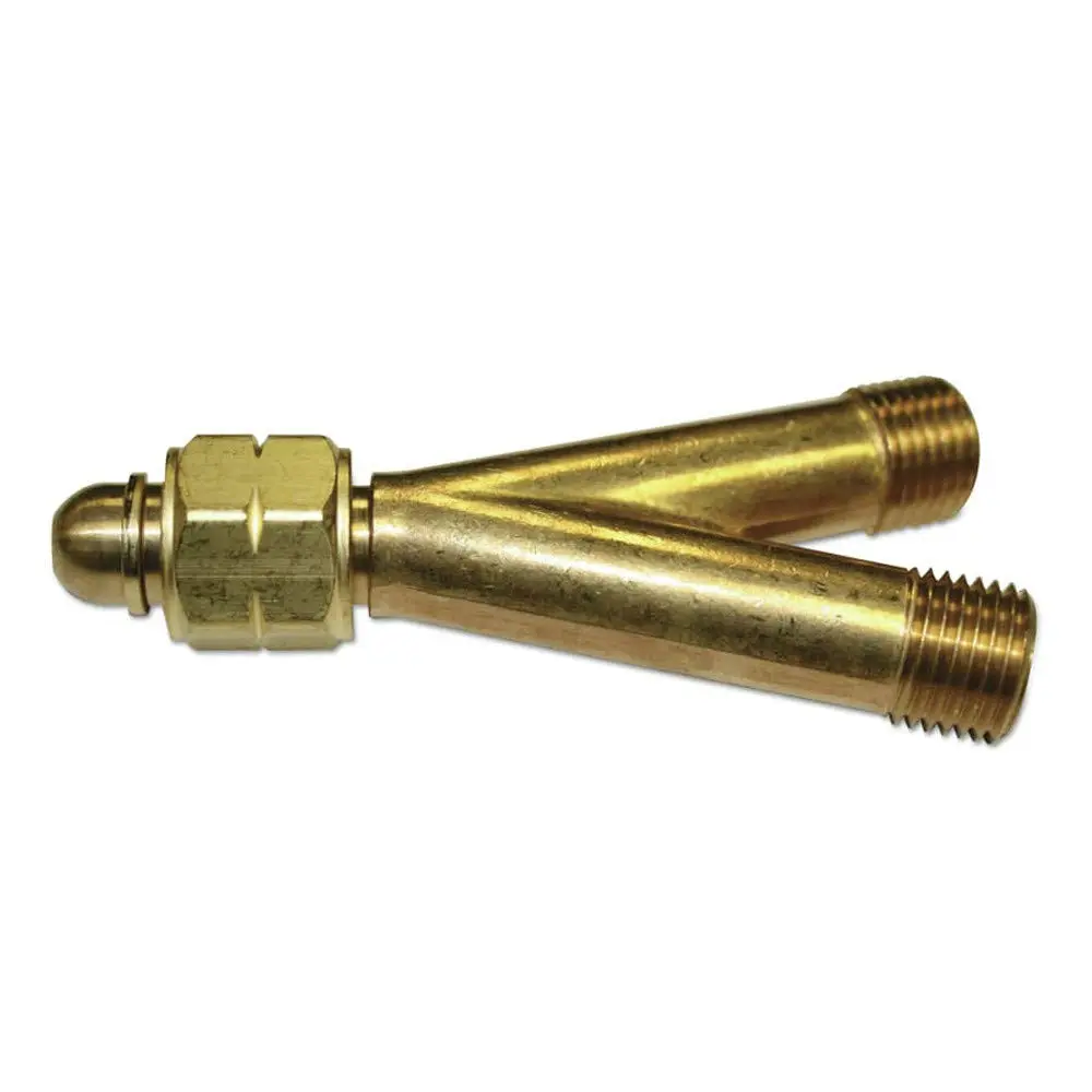 Western Enterprises 102 Y Connections, 200 PSIG, Brass, Acetylene/Fuel Gases, 9/16" - 18 (M), Female/male Connection