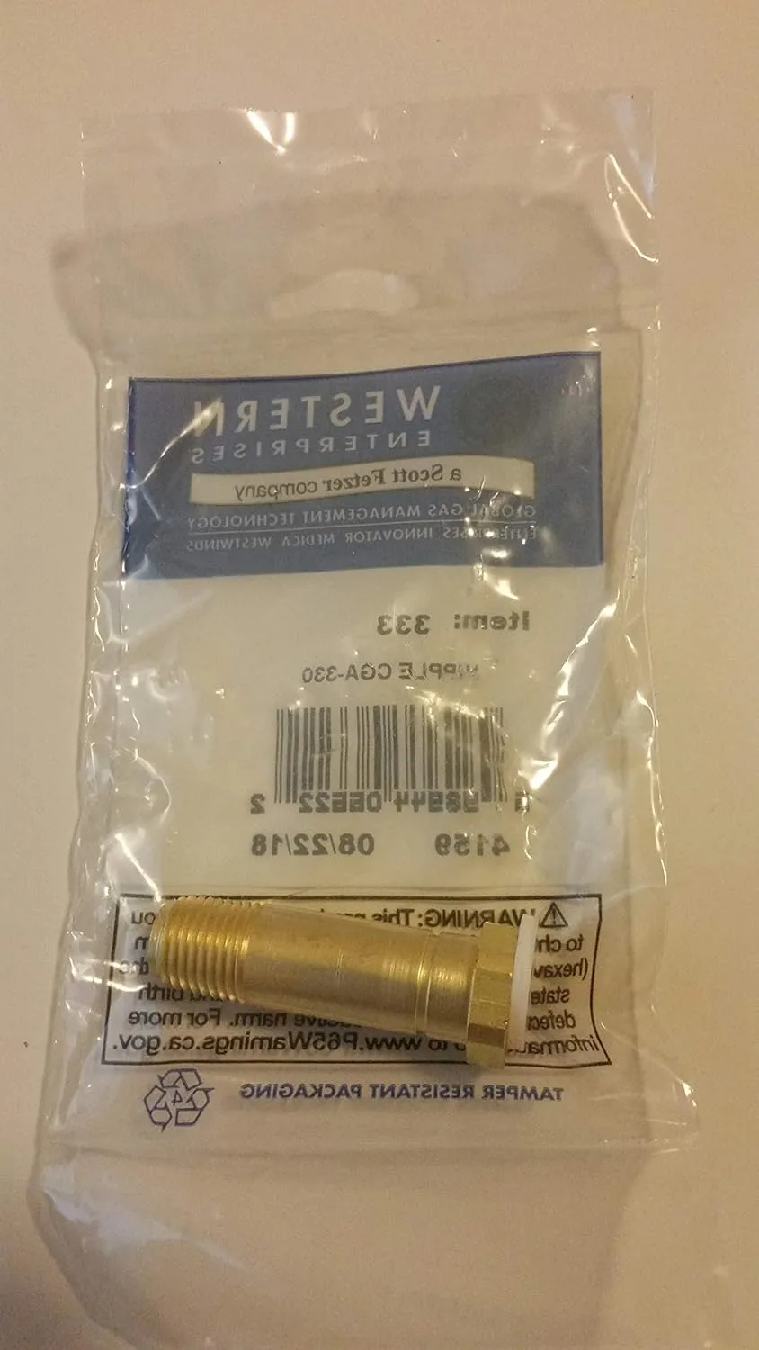 Western Enterprises#SS-333, SS CYL Inlet Nipple (SS-CO-3)