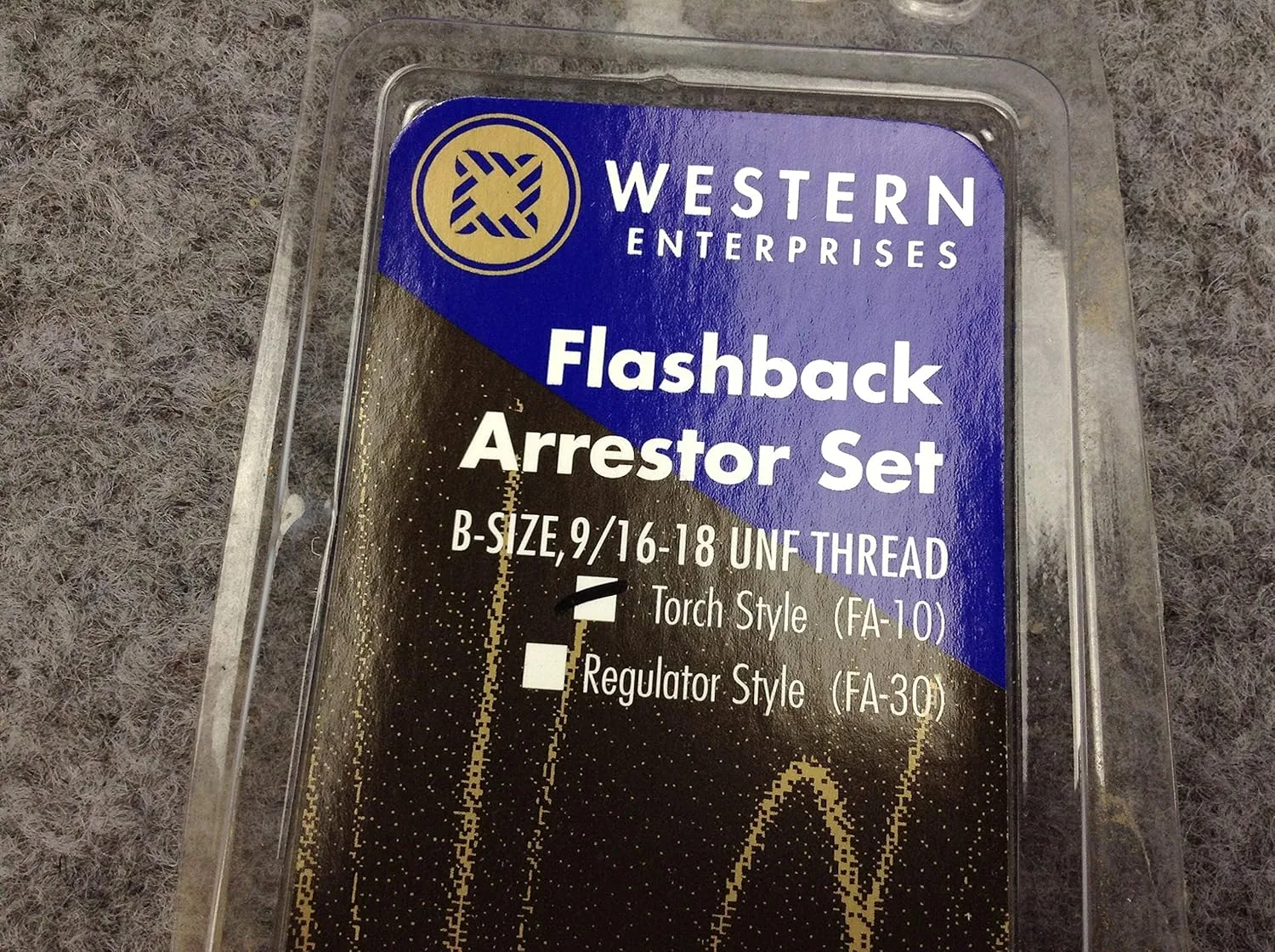 Western Enterprises FA-10 Flashback Arrestor Sets, Oxygen/Fuel Gas, Torch