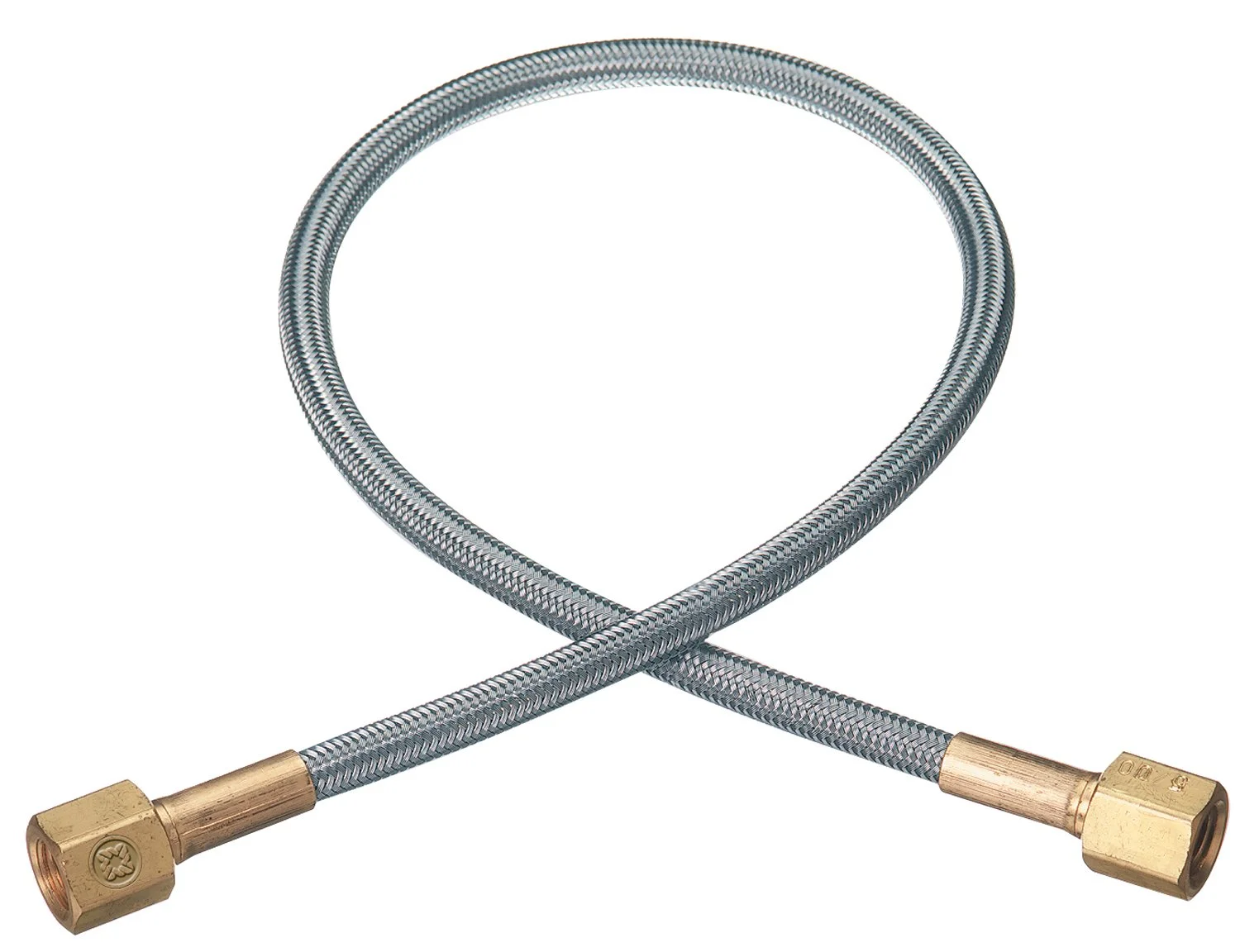 Western Enterprises PF-4-24 Flexible Pigtails, 3,000 psi, 24" Female Brass Connection, 0.5 Length