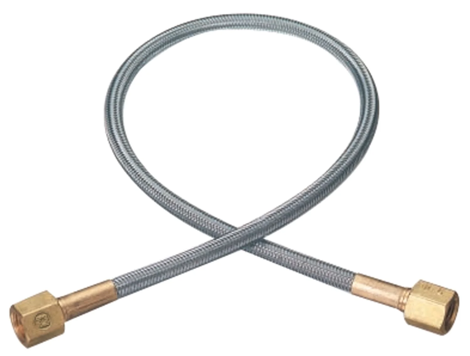 Western Enterprises PF2-4-72 Stainless Steel Flexible Pigtails, Pigtail, 3,000 PSIG, Stainless Steel, 72"