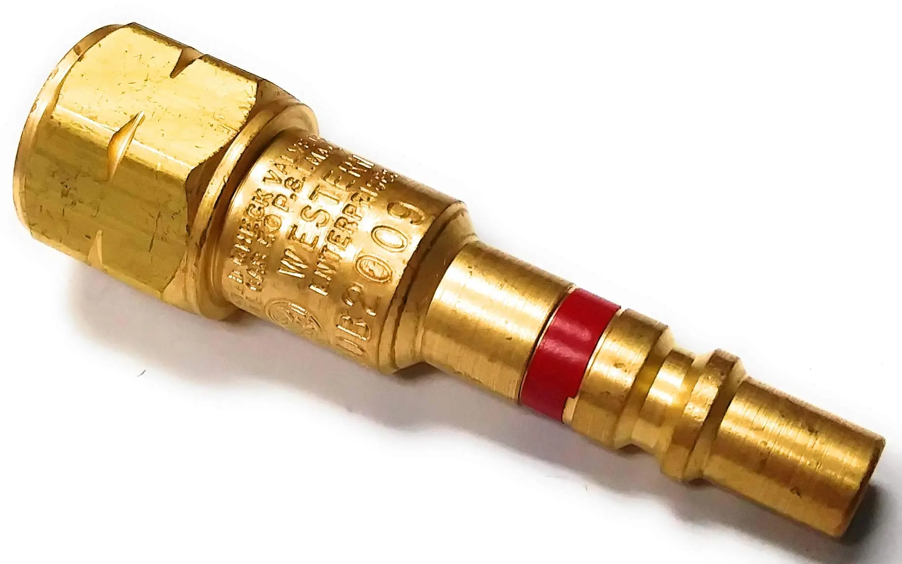 Western Enterprises QDB200 Male Fuel Gas Torch-to-Hose Quick-Connect Component
