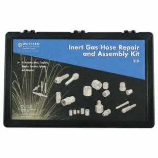 Western Enterprises#WD2107, Inert Gas Hose Fitting Set, Nut and Nipple Set for inert Hose of 1/4" ID Hose