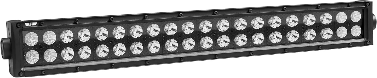 Westin 09-12212-40C B-Force Black Face 20 inch Double Row LED Light Bar with Combo Beam