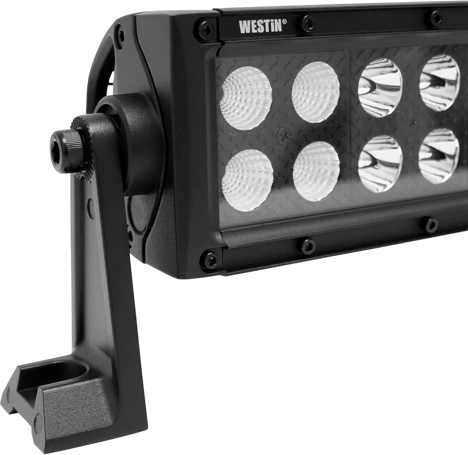 Westin 09-12212-40C B-Force Black Face 20 inch Double Row LED Light Bar with Combo Beam