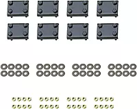 Westin 22-1905 Premier Oval Nerf Bar Mount Kit – Fits 2009–2024 RAM 1500/2500/3500 Crew Cab, Black Pair