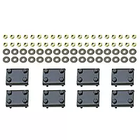 Westin 22-1945 Premier Oval Nerf Bar Mount Kit for 2010-2018 4Runner (Black, Pair)