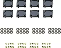 Westin 22-1945 Premier Oval Nerf Bar Mount Kit for 2010-2018 4Runner (Black, Pair)