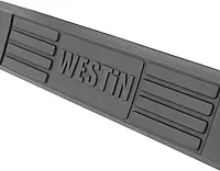 Westin 23-3550 E-Series 3 Round Nerf Bars fits 2009-2018 Ram 1500 2019-2024 Ram 1500 Classic Quad Cab Polished Pair