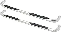 Westin 23-3550 E-Series 3 Round Nerf Bars fits 2009-2018 Ram 1500 2019-2024 Ram 1500 Classic Quad Cab Polished Pair