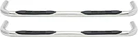 Westin 23-3550 E-Series 3 Round Nerf Bars fits 2009-2018 Ram 1500 2019-2024 Ram 1500 Classic Quad Cab Polished Pair
