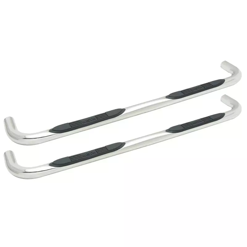 Westin 23-3560 E-Series 3 Round Nerf Bars Polished Pair for Ram Trucks