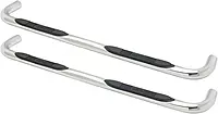 Westin 23-3560 E-Series 3 Round Nerf Bars Polished Pair for Ram Trucks