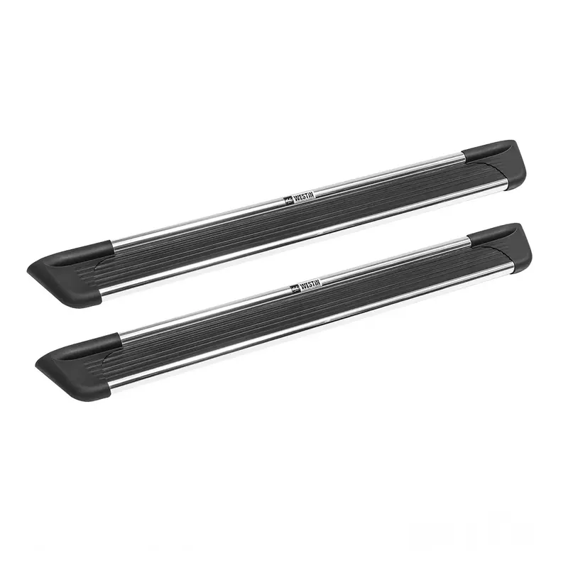 Westin 27-6140 Sure-Grip Running Boards Aluminum Brushed Pair 93 in. (Required Mounting Kit Sold Separately)