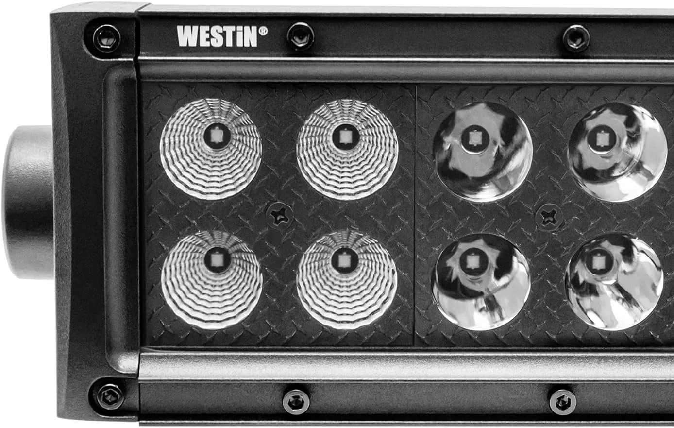 Westin 09-12212-60C B-Force Black Face 30 inch Double Row LED Light Bar with Combo Beam