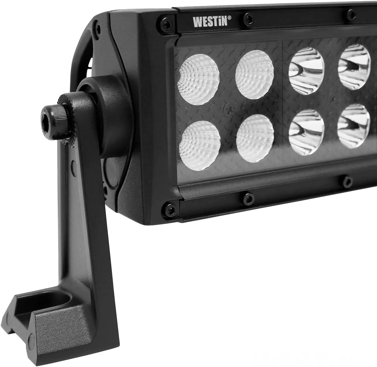 Westin 09-12212-60C B-Force Black Face 30 inch Double Row LED Light Bar with Combo Beam
