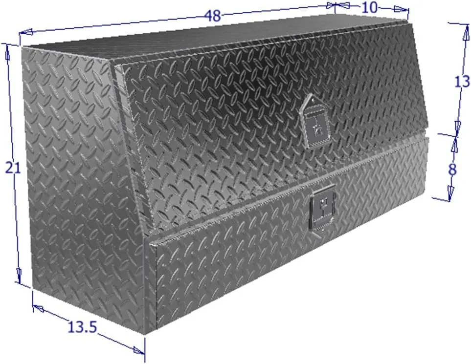 Westin 80-TBS200-48-BD Brute Contractor Topsider Tool Box with Drawers & Doors 48x13.5x21 in.