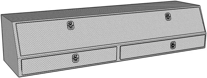 Westin 80-TBS200-72-BD Brute Contractor TopSider Tool Box with Drawers & Doors 72x13.5x21 in.