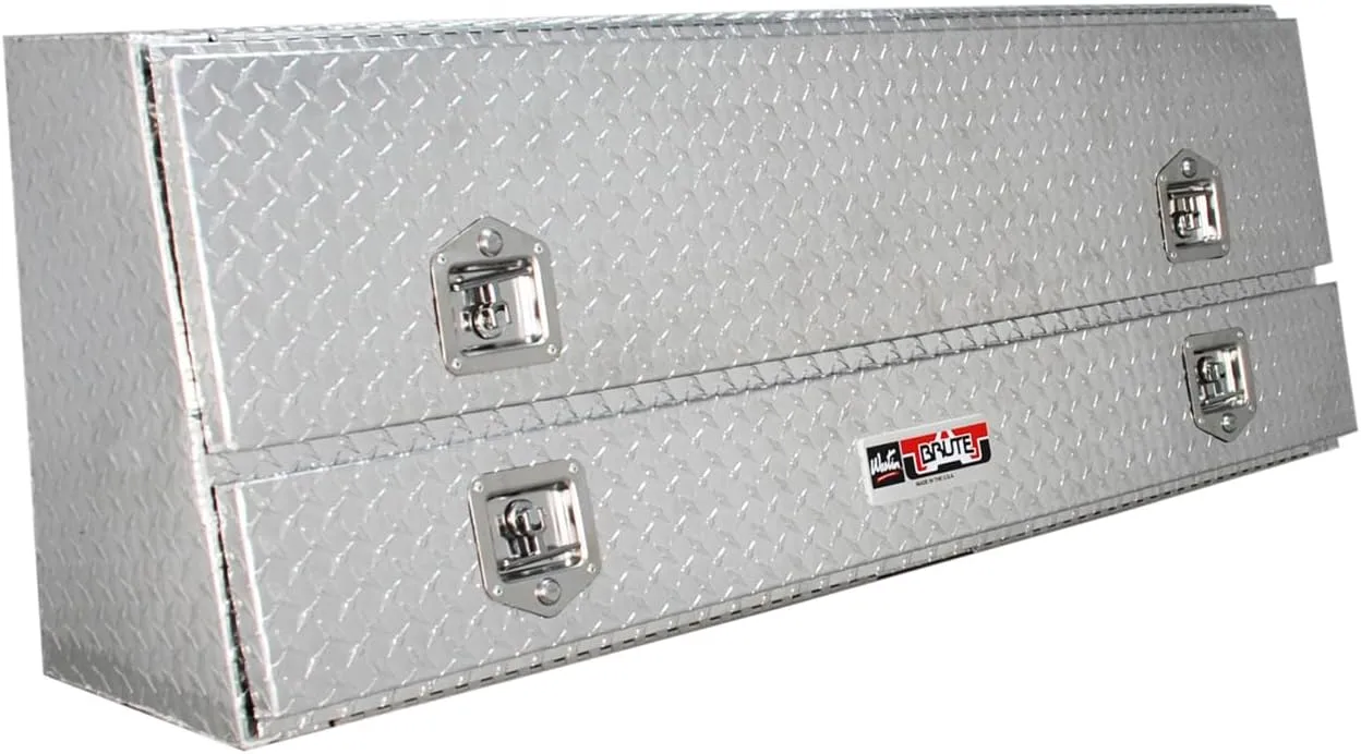 Brute 80-TBS200-72 Pro Series 72" Contractor TopSider Polished Aluminum Tool Box with Doors