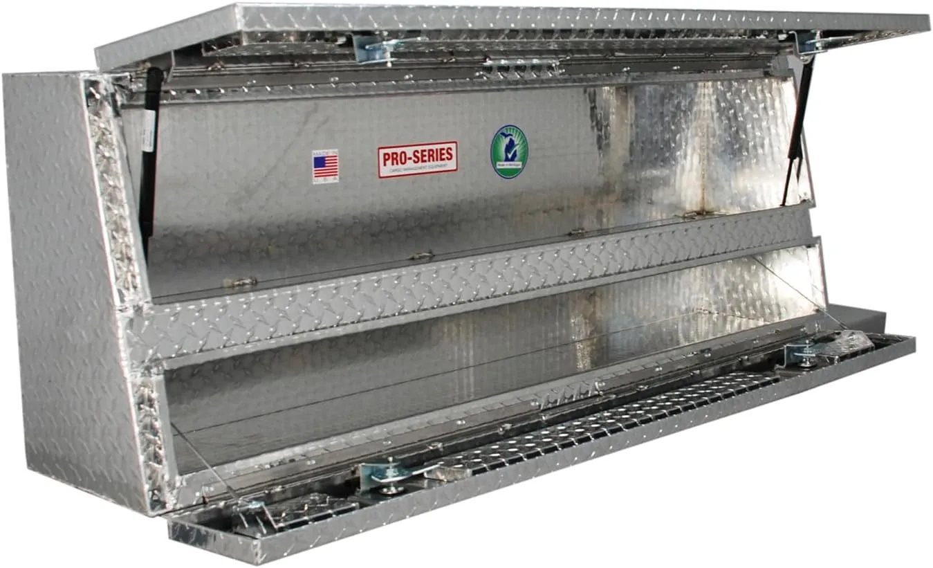 Brute 80-TBS200-72 Pro Series 72" Contractor TopSider Polished Aluminum Tool Box with Doors