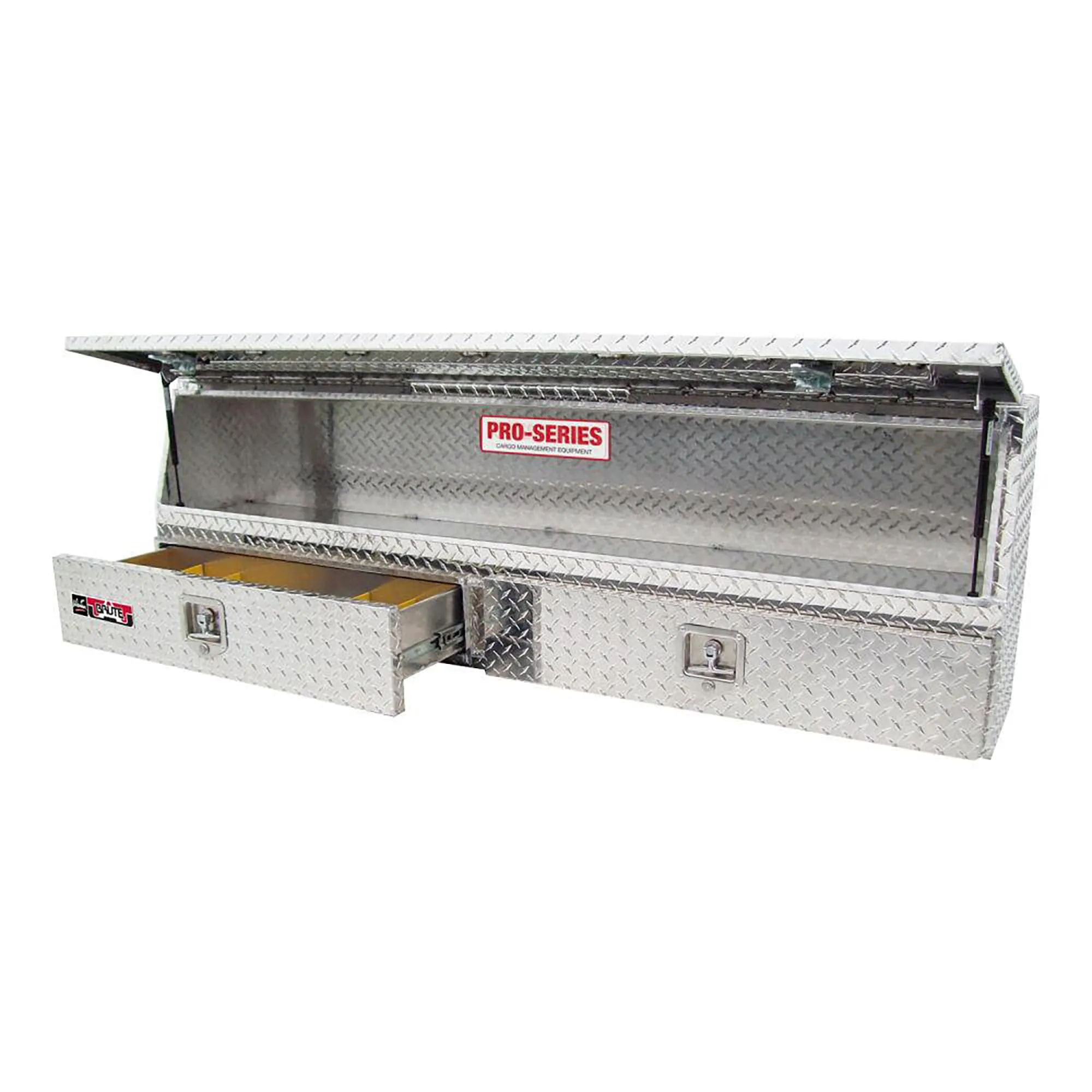 Brute 80-TBS200-90D-BD Pro Series 90 Inch Contractor TopSider Polished Aluminum Tool Box with Doors & Drawers
