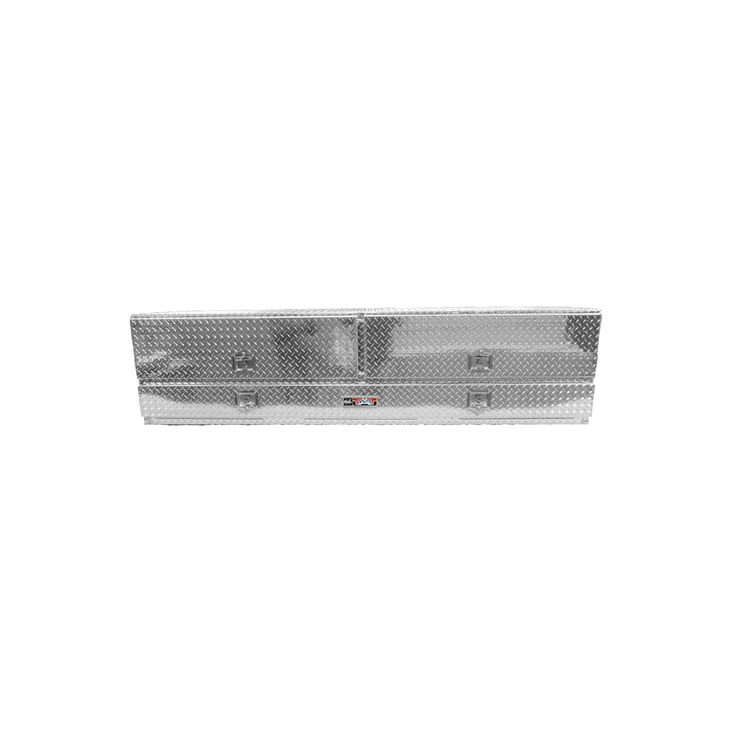 Brute 80-TB400-96D Pro Series 96" High Capacity Stake Bed Contractor Polished Aluminum Tool Box with Doors