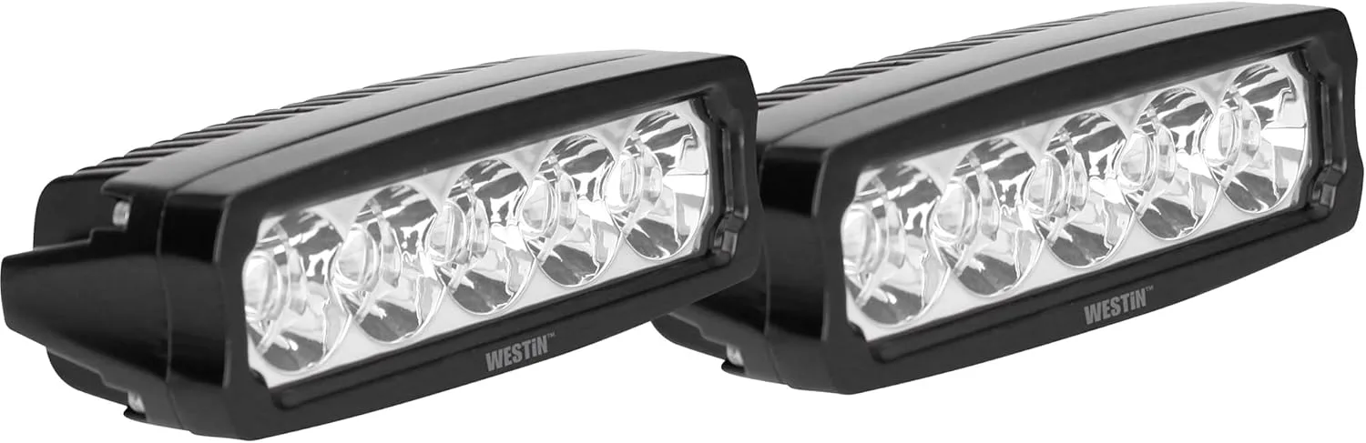 Westin 09-12232-PR Fusion5 Single Row LED Light Bar 5.5 in. Flex (Set of 2)
