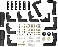 Westin 56-534025 HDX Drop Wheel to Wheel Nerf Bars fits 2017-2022 F250 F350 Crew Cab 6'75" Bed Textured Black Pair