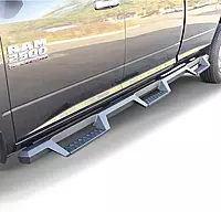 Westin 56-534335 HDX Drop Wheel to Wheel Nerf Bars fits 2010-2018 Ram 2500 3500 Crew Cab 8' Bed (Exc Dually) Textured Black Pair