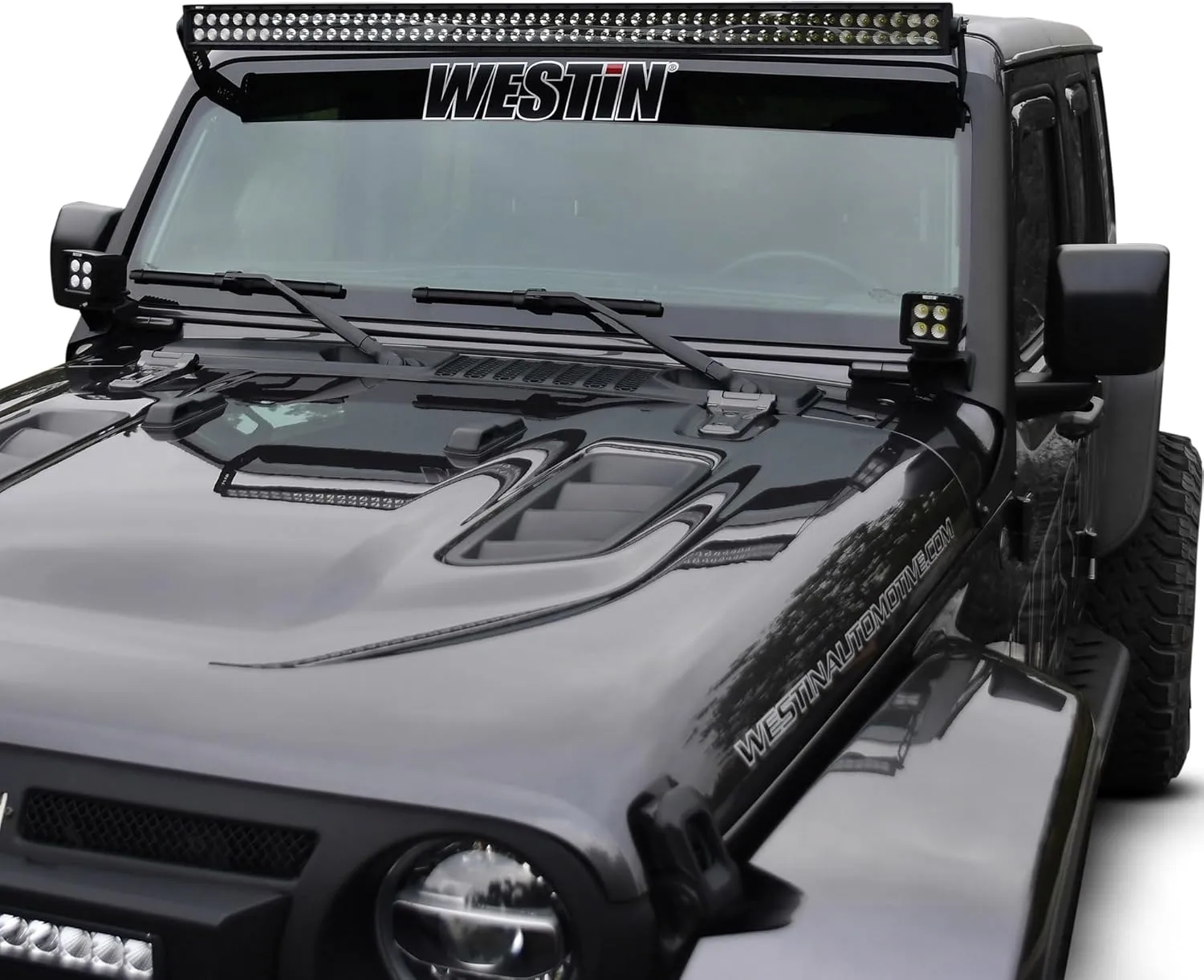 Westin 62-41085 Pillar LED Light Mount Bracket fits 2018-2025 Wrangler JL 2020-2025 Gladiator (Exc Mohave & Rubicon 392) (Exc 4xe)