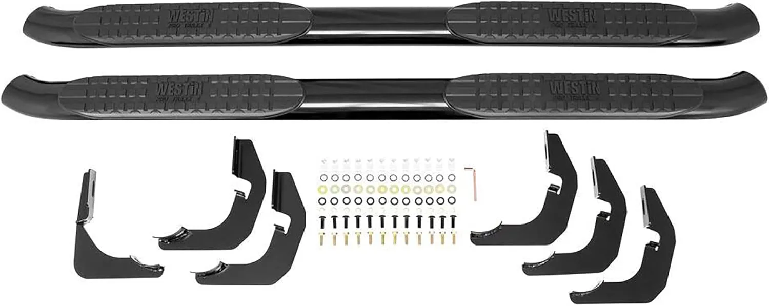 Westin 21-23525 PRO TRAXX 4 Oval Nerf Bars fits 2009-2014 F150 SuperCrew Black Pair