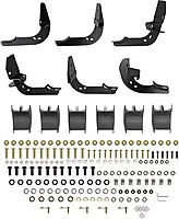 WESTIN 21-534325 PRO TRAXX 5 Oval Wheel to Wheel Nerf Bars fits 2009-2018 Ram 1500 2019-2024 1500 Classic 2010-2025 Ram 2500 3500 Crew Cab 6'5" Bed Black Pair