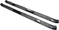 WESTIN 21-534325 PRO TRAXX 5 Oval Wheel to Wheel Nerf Bars fits 2009-2018 Ram 1500 2019-2024 1500 Classic 2010-2025 Ram 2500 3500 Crew Cab 6'5" Bed Black Pair