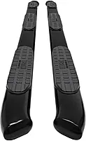 WESTIN 21-534325 PRO TRAXX 5 Oval Wheel to Wheel Nerf Bars fits 2009-2018 Ram 1500 2019-2024 1500 Classic 2010-2025 Ram 2500 3500 Crew Cab 6'5" Bed Black Pair