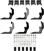 Westin 28-51275 R5 Nerf Bars fits 2019-2026 Silverado Sierra 1500 2020-2026 Silverado Sierra 2500 3500 Crew Cab Black Pair
