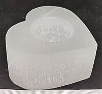Selenite Heart Candleholder Selenite Heart Candleholder