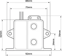 BE9003 Electric Field Sensor Switch, 12V or 24V, Suitable for Up to 20 Amps,Black