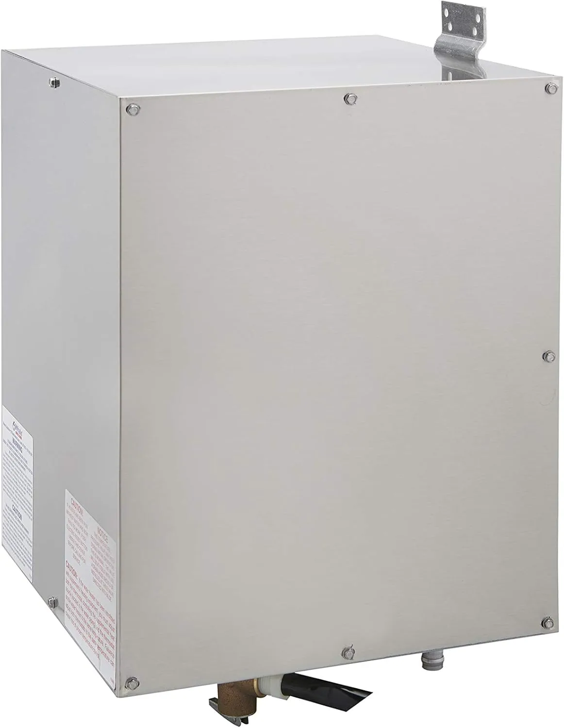 Whale F700 Water Heater, 6 Gal., 120V, 100 PSI, Horizontal Mount, Double-Wall Front Heat Exchanger, Stainless Steel Exterior