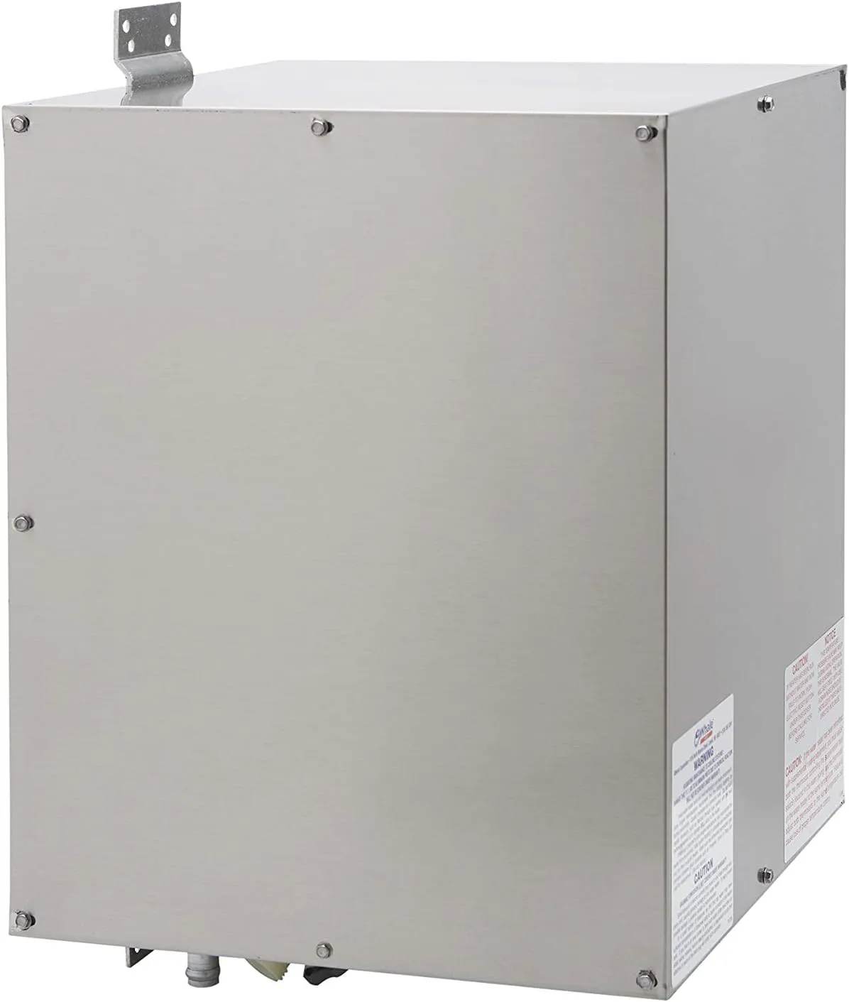 Whale F700 Water Heater, 6 Gal., 120V, 100 PSI, Horizontal Mount, Double-Wall Front Heat Exchanger, Stainless Steel Exterior